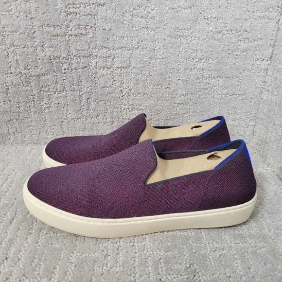 Rothy's The Sneaker Fig Python Purple Slip On Shoes Women’s Size US 7.5 9.5 - Picture 4 of 10